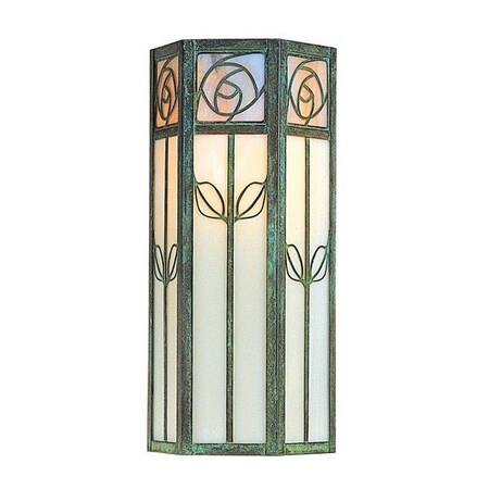 Arroyo Craftsman 16" Saint Clair Flush Wall Mount, Black, Off White Glass SCW-16OF-BK